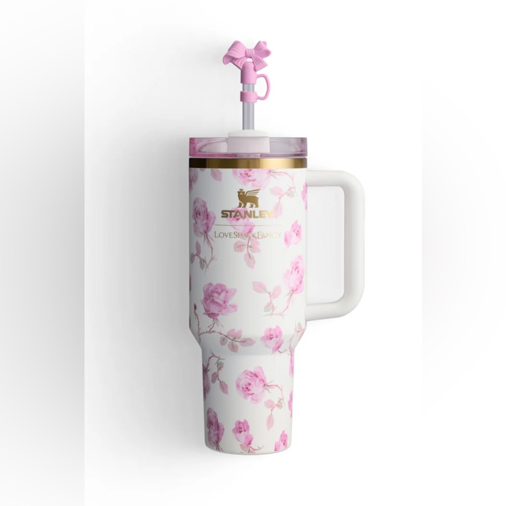 🎀NWT Stanley X Loveshack Fancy 40oz Tumbler in Ribbon Rosa 🎀